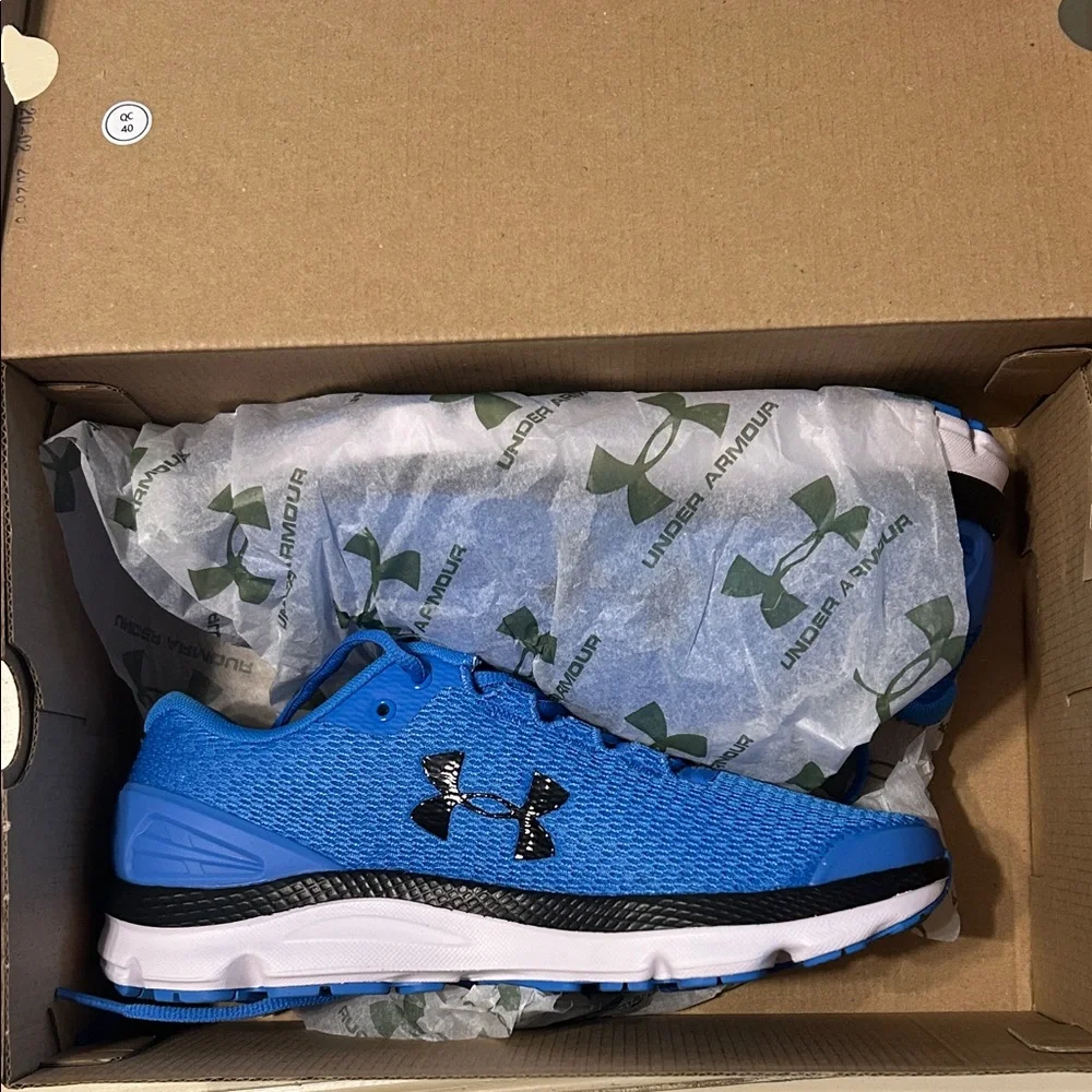Under Armour Kids Royal Blue Mesh Charge Running Sneakers